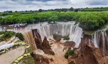 राजस्थान में बारिश का कहर, सवाई माधोपुर में बांध ओवरफ्लो होने से 55 फीट धंसी जमीन; हालात बिगड़े