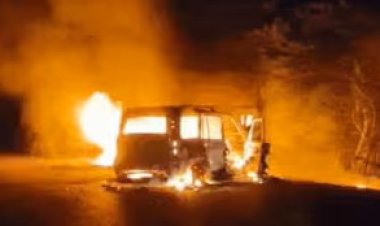 स्कॉर्पियो में लगी आग, चार दोस्तों की जलकर मौत, घंटों लगा रहा जाम