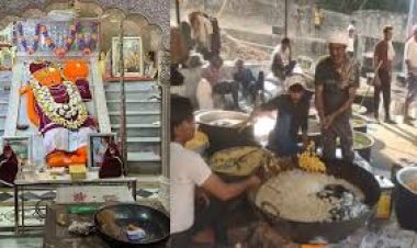 खोले के हनुमान मंदिर का 65वां लक्खी अन्नकूट, 450 हलवाई 30 भट्टियों पर बनाएंगे 800 क्विंटल प्रसादी