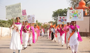 सूरतगढ़ में निकली भव्य मंगल कलश यात्रा, गोकुलधाम में होगी श्रीकृष्ण कथा