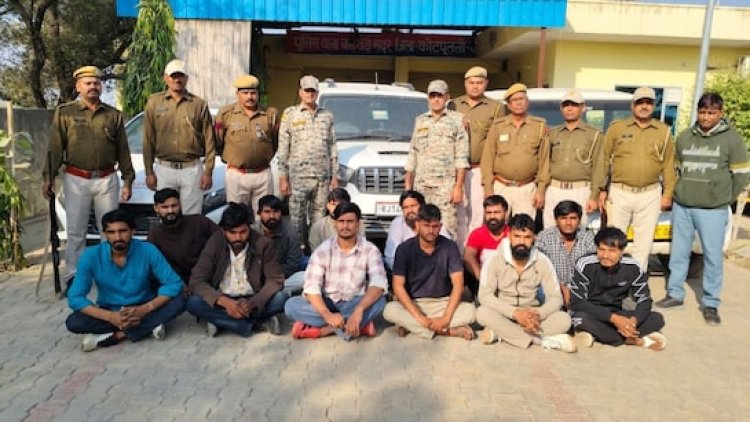 पुलिस ने कुख्यात विक्रम उर्फ लादेन गैंग की कमर तोड़ी, 7 लग्जरी गाड़ियां जब्त, 17 गिरफ्तार