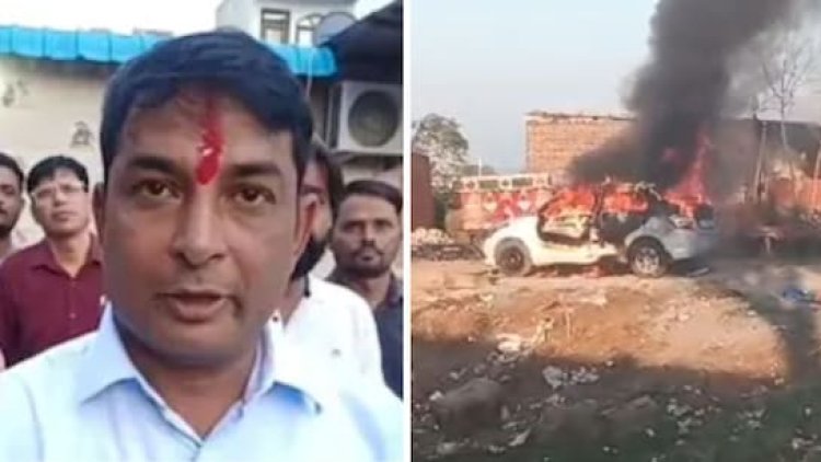 नरेश मीणा पर हमला, समर्थकों ने गाड़ी फूंकी, पुलिस ने 8 लोगों को किया गिरफ्तार