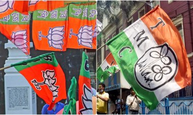कोलकाता में TMC और BJP समर्थकों में हिंसक झड़प, जनसभा मंच फूंका