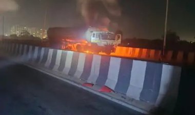 जयपुर-अजमेर हाईवे पर केमिकल टैंकर में भीषण आग, भांकरोटा अग्निकांड जैसा हादसा टला