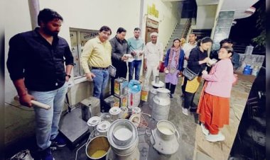 कोटपुतली-बहरोड़ में सिंथेटिक दूध फैक्ट्री का भंडाफोड़