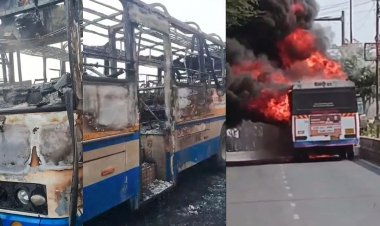 जयपुर में एक बार फिर बड़ा हादसा, रोडवेज बस में लगी भीषण आग, मौके पर मची अफरा-तफरी