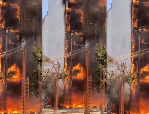 मथुरा ब्रेकिंग: वृंदावन सिद्धि विनायक होटल में आग—उद्घाटन के ठीक बाद धुआं, 30+ फंसे, 3 झुलसे