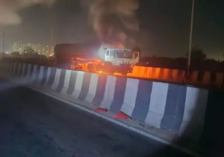 जयपुर-अजमेर हाईवे पर केमिकल टैंकर में भीषण आग, भांकरोटा अग्निकांड जैसा हादसा टला