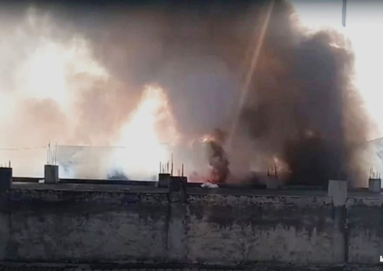 भिवाड़ी के खुशखेड़ा औद्योगिक क्षेत्र में केमिकल फैक्ट्री में भीषण आग