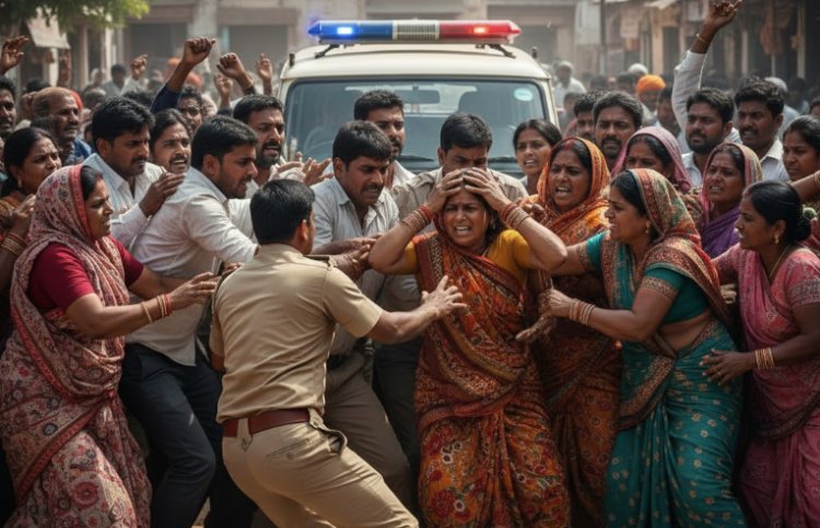 पाली के सोजत में महिला को बच्चा चोर समझकर पीटा, ग्रामीणों की भीड़ ने की मारपीट; पुलिस ने लिया हिरासत में