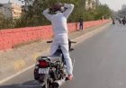 जयपुर में वायरल बाइक स्टंट पर कार्रवाई: युवक गिरफ्तार, माफी मांगते हुए वीडियो आया सामने