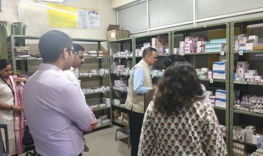 मुख्य सचिव वी. श्रीनिवास का जयपुर के चिकित्सा संस्थानों का औचक निरीक्षण