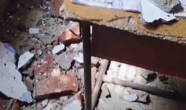 बाड़मेर के सरकारी स्कूल में हादसा पंखा गिरा, दो बच्चों का अस्पताल में इलाज