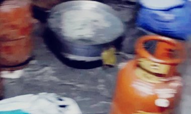 भरतपुर में अवैध गैस उपयोग पर कार्रवाई, तीन दुकानों से 8 घरेलू सिलेंडर जब्त
