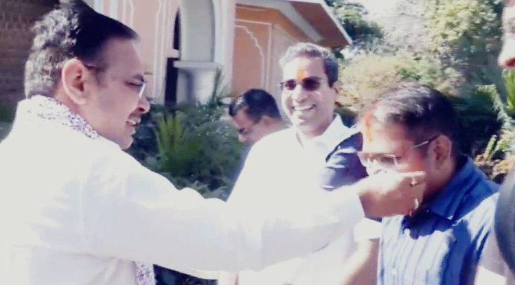 भजनलाल शर्मा ने मुख्यमंत्री आवास पर लोगों संग खेली होली, CMR में उमड़ा जनसैलाब