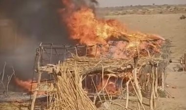 शिव क्षेत्र में दर्दनाक घटना 4 महीने की मेहनत आग में खाक