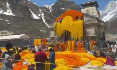 केदारनाथ धाम के कपाट खुलने को तैयार, फूलों से सजा मंदिर; श्रद्धालुओं में उत्साह चरम पर