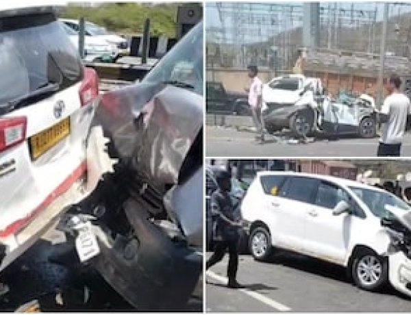 उदयपुर-चित्तौड़गढ़ NH-48 पर 12 वाहनों की भिड़ंत, हाईवे बना हादसों का मैदान