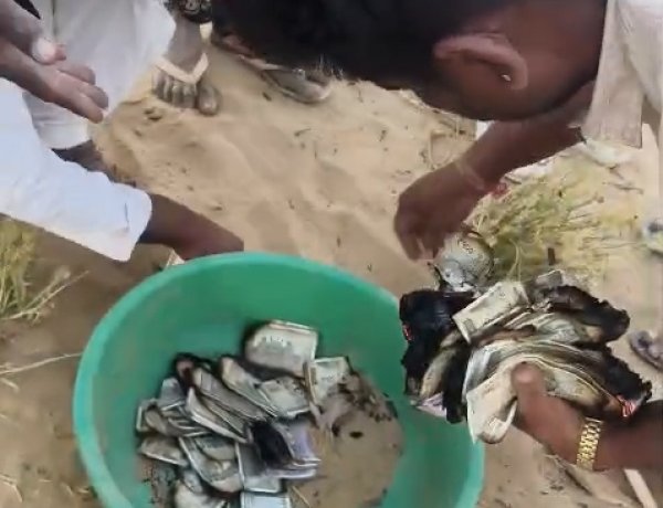 बाड़मेर शिव में बड़ा हादसा: 6 लाख कैश और जेवर आग में राख, किसान की 4 महीने की मेहनत खाक