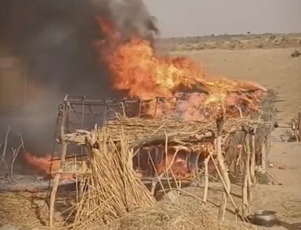 शिव क्षेत्र में दर्दनाक घटना 4 महीने की मेहनत आग में खाक