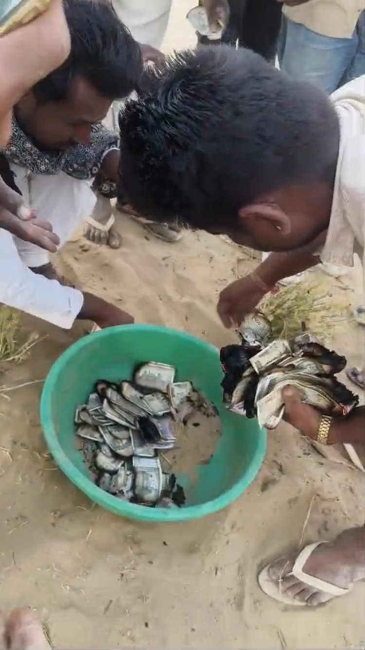 बाड़मेर शिव में बड़ा हादसा: 6 लाख कैश और जेवर आग में राख, किसान की 4 महीने की मेहनत खाक