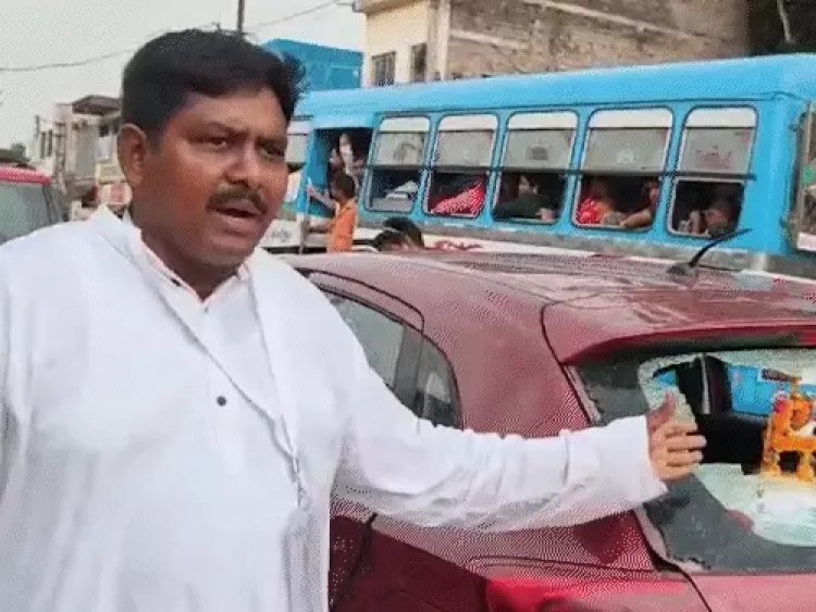 पश्चिम बंगाल चुनाव : दूसरे चरण के मतदान से पहले भाजपा नेता की धडी पर हमला