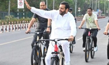 साइकिल पर CM नायब सैनी