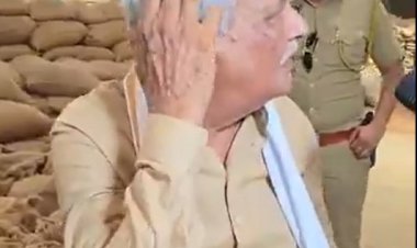 मूंगफली बीज कपंनी पर मंत्री क‍िरोड़ीलाल मीणा की छापेमारी