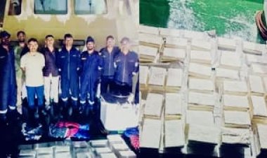 मुंद्रा तट के पास 1150 करोड़ की कोकीन जब्त, इंडियन कोस्ट गार्ड और ATS का बड़ा ऑपरेशन