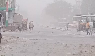 चूरू में बदला मौसम, धूल भरी आंधी ने गर्मी से दिलाई राहत