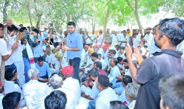 जैसाराम मेघवाल के परिवार को 10 लाख की सहायता, गिरल आंदोलन की जीत पर श्रमिकों को बधाई देने पहुंचे रविन्द्र सिंह भाटी
