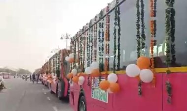 जयपुर को मिली PM e-बसों की सौगात: CM भजनलाल शर्मा ने दिखाई हरी झंडी, आज से सड़कों पर दौड़ेंगी आधुनिक इलेक्ट्रिक बसें: देखें वीडियो