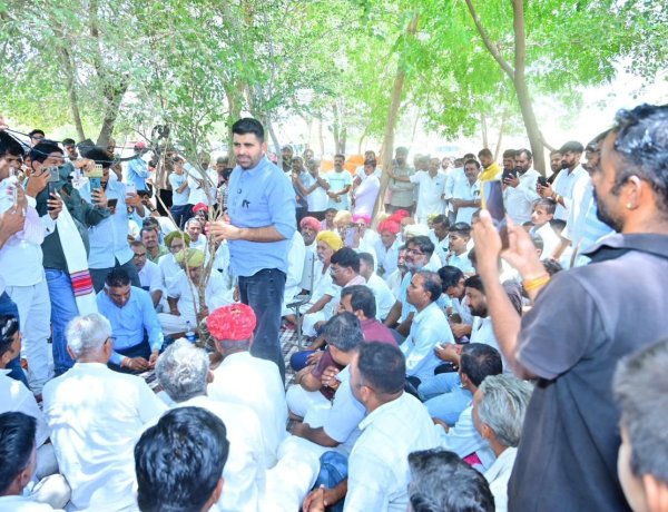 जैसाराम मेघवाल के परिवार को 10 लाख की सहायता, गिरल आंदोलन की जीत पर श्रमिकों को बधाई देने पहुंचे रविन्द्र सिंह भाटी