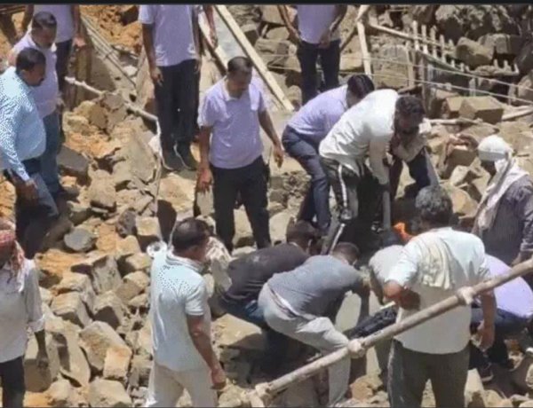 जयपुर के आमेर में निर्माणाधीन दीवार गिरी, 3 श्रमिकों की मौत, कई घायल
