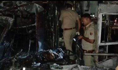 राजस्थान: दिल्ली-मुंबई एक्सप्रेसवे पर भीषण हादसा, बस-ट्रक की टक्कर के बाद लगी आग; 7 की मौत, 22 घायल- देखें भयावह विडिओ