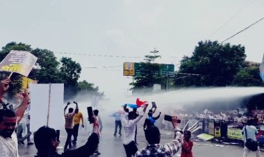 पटना में छात्रों का हंगामा: बैरिकेडिंग तोड़कर आगे बढ़े प्रदर्शनकारी, पुलिस ने वाटर कैनन चलाया
