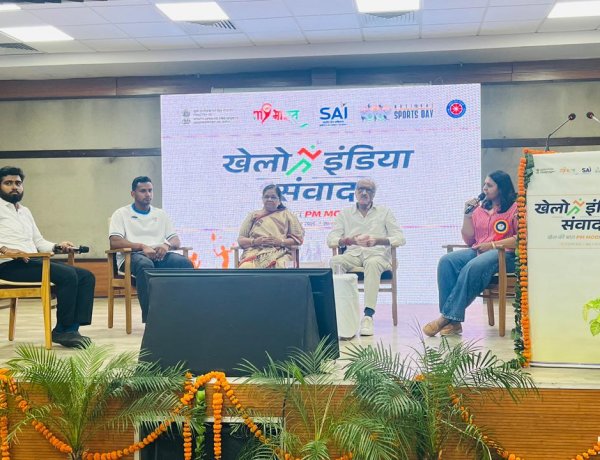 खेलो इंडिया संवाद में कॉमनवेल्थ पदक विजेता यशवीर सिंह ने युवाओं को किया प्रेरित