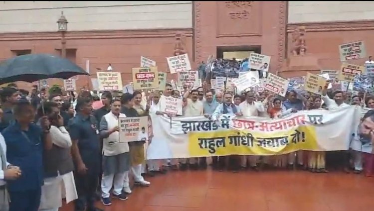 संसद परिसर में प्रियंका गांधी और BJP सांसद आमने-सामने, राहुल गांधी को लेकर नारेबाजी पर दिया जवाब