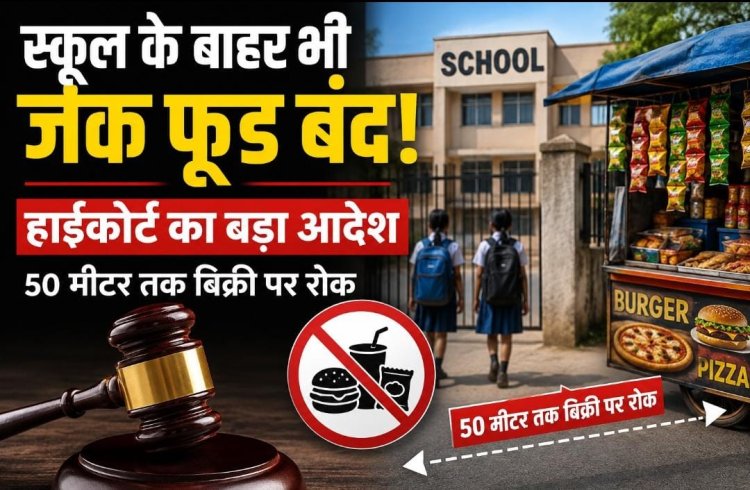 स्कूल के बाहर भी जंक फूड बंद! हाईकोर्ट का बड़ा आदेश, 50 मीटर तक बिक्री पर रोक