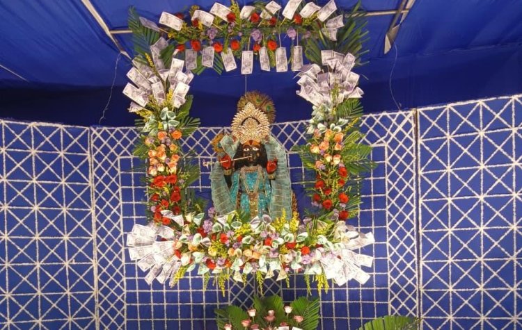 बाबा सिद्धेश्वर महादेव का भव्य फूल बंगला श्रृंगार, नोटों की कलाकृति से सजा सांवरिया सेठ का झूला बना आकर्षण