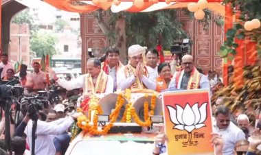 राजस्थान निकाय चुनाव: प्रचार थमने से पहले जयपुर में CM भजनलाल शर्मा ने किया रोड शो