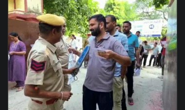 SI परीक्षा में ड्रेस कोड की सख्ती, जयपुर में शर्ट पर टेप; टोंक में सबसे ज्यादा उपस्थिति