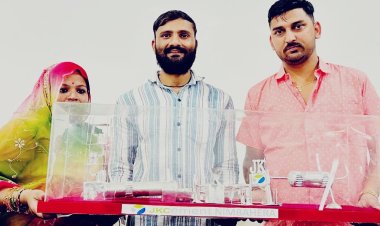 सांवलिया सेठ को अनोखी भेंट, चांदी का सीमेंट प्लांट लेकर 40 KM पैदल आया परिवार