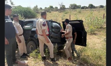 पुलिस की जीप को टक्कर मारकर भागे डोडा तस्कर, स्कॉर्पियो से 373.91 किलो डोडा पोस्त बरामद