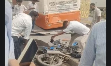 नीमराना में दर्दनाक सड़क हादसा: रोडवेज बस की टक्कर से मामा-भांजी की मौत, मां गंभीर घायल
