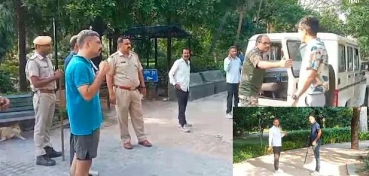कोटा के सीबी गार्डन में पैंथर की दस्तक, पेड़ पर चढ़ा तो मचा हड़कंप; रेस्क्यू के लिए बुलाई गई क्रेन