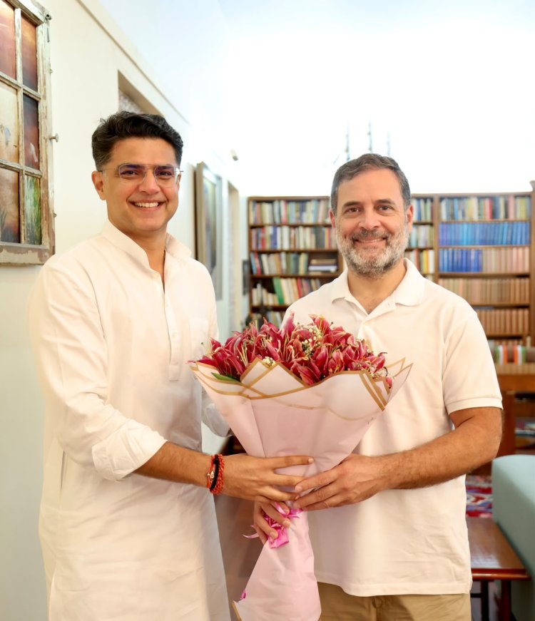 10 जनपथ पर पायलट की ‘गांधी परिवार’ से मुलाकात, पंजाब की सियासत पर बढ़ी हलचल