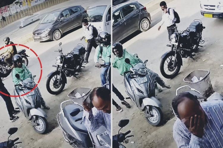 जयपुर में महिला के गले से सोने की चेन झपटी, पति दवा लेने गया था; CCTV में कैद हुई वारदात