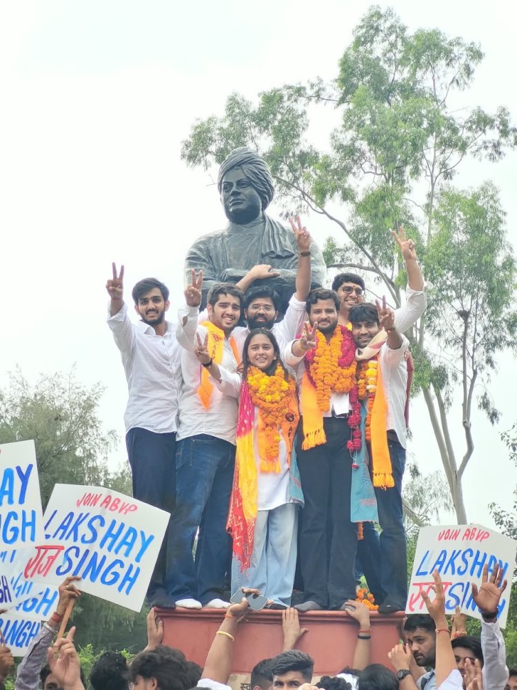 DUSU रिजल्ट पर BJP नेताओं की बधाई: शाह से राजनाथ तक बोले- ‘राष्ट्र प्रथम’ पर युवाओं का भरोसा