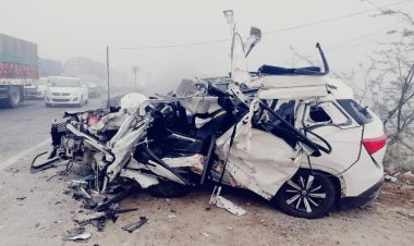 22 दिन पहले दूल्हा बना, अब साले की शादी में जाने से पहले मौत: डंपर में घुसी पिकअप, 2 की मौत; 2 गंभीर घायल